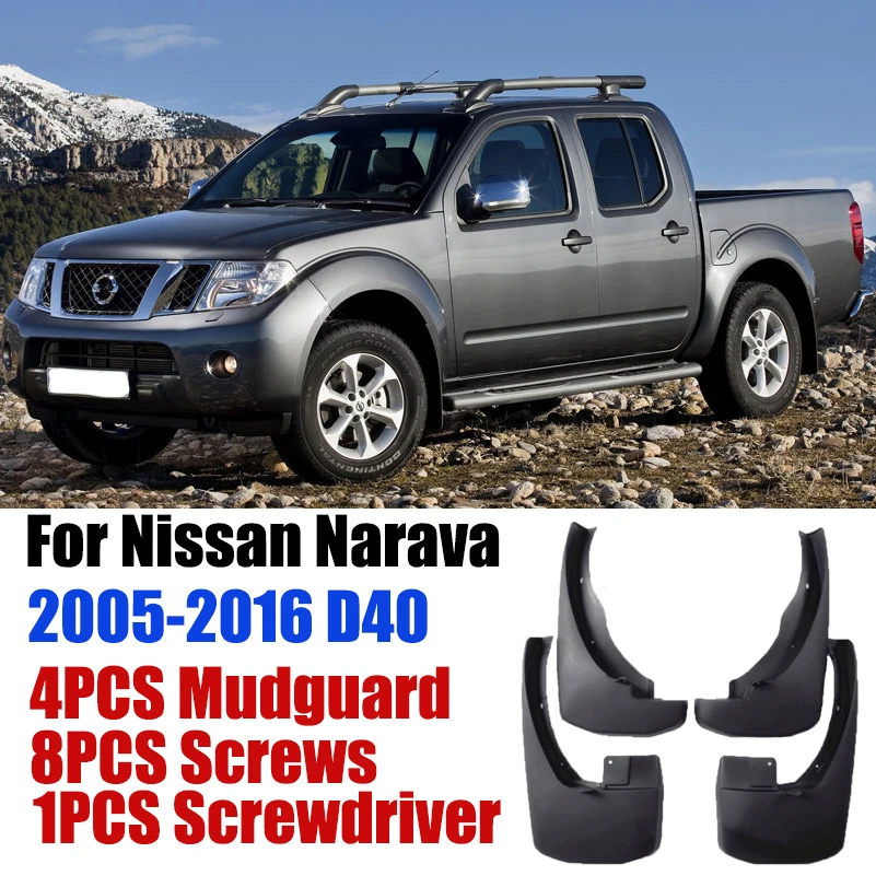 Передние задние брызговики для Nissan Navara Frontier грубой D40 2005~ защита от брызг для крыла брызговик автомобильные аксессуары