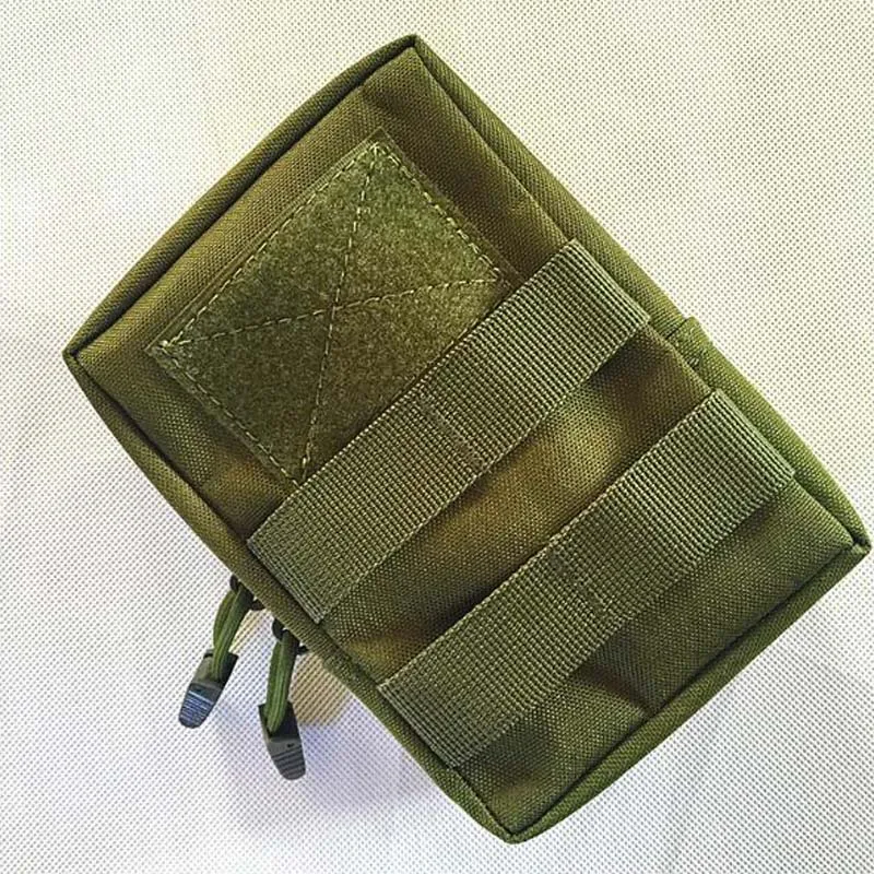 Army green Тактическая уличная многофункциональная сумка на пояс EDC облегченная модульная система переноски снаряжения сумка инструмент молния поясная сумка-аксессуар прочный поясной чехол для телефона - Цвет: Army green