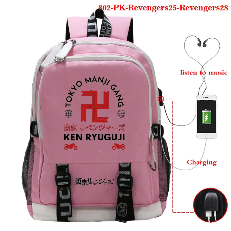 

Hot Nime Tokyo Revengers Unisex Backpack Men Women Backpacks for Travel Laptop Sports Waterproof Backpack School Bags for Girls