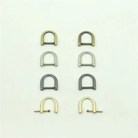 5pcs 10mm inner dia metal d ring removable screw hook buckles for bag strap clasps keychain diy handbag hardware accessories