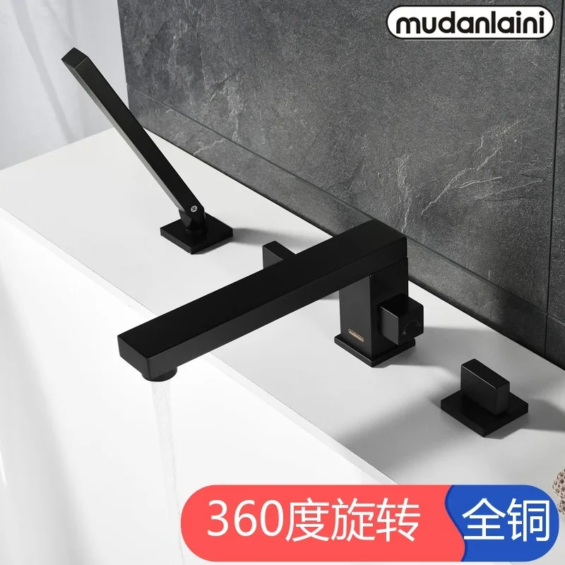 Ванна горячего и холодного типа водопроводный кран полностью медная часть стиль