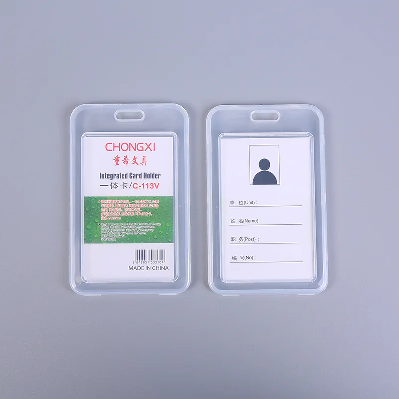 

New Transprant Card Cover Protective Holder Men Women Business Work ID Cards Photocard Holders Card Case