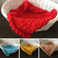 newborn photography props baby photo shoot basket accessories for studio wool yarn blanket posing container filler decoration