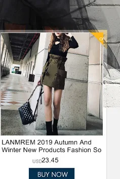LANMREM/Новинка года; сезон осень-зима; модная однотонная длинная юбка с высокой талией; облегающая юбка с хвостом; Женская юбка; PA869
