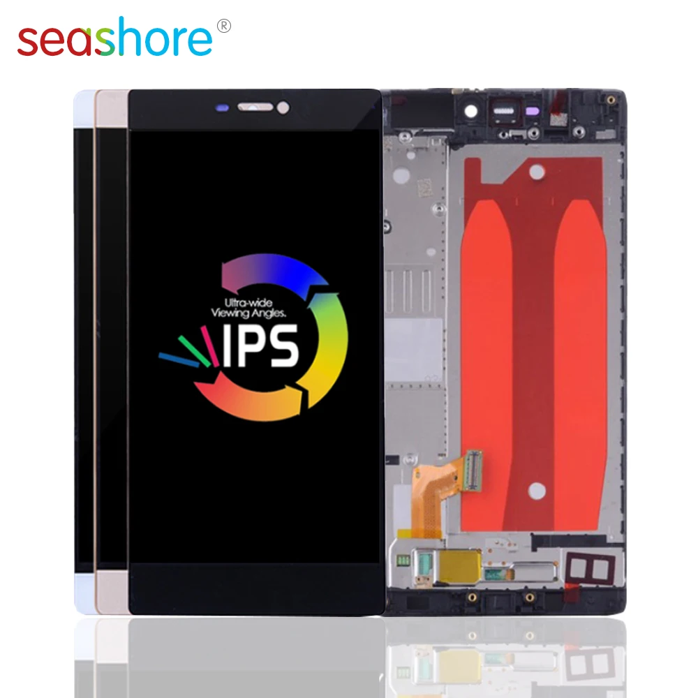 Оригинальный Для HUAWEI P8 ЖК-дисплей с сенсорным экраном дигитайзер в сборе рамкой