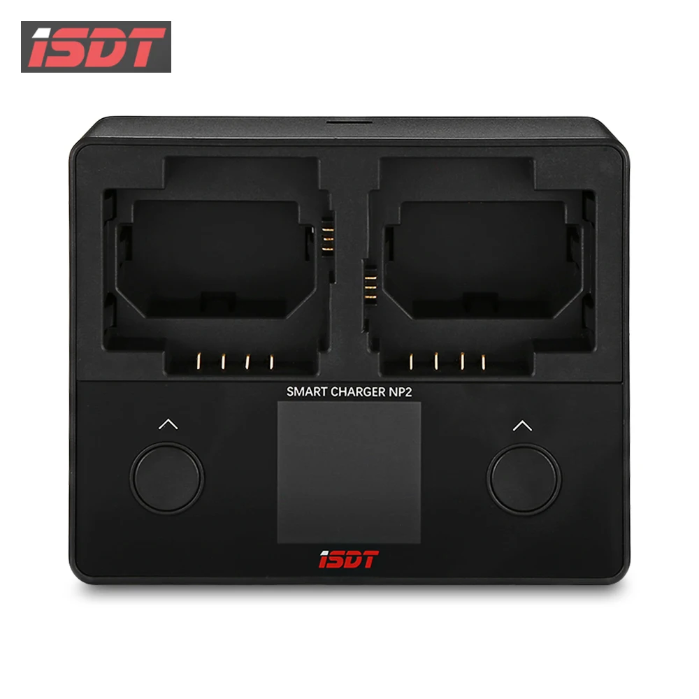 ISDT NP2 18 Вт DC двухканальный ips ЖК зарядное устройство для sony камера батарея