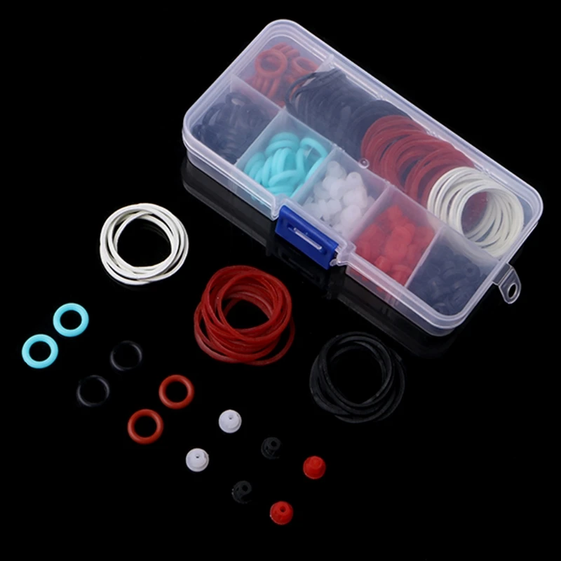 

180Pcs Rubber O-Ring Bands Pin Cushion Permanent Makeup Tattoo Kit With Case New Q1QD