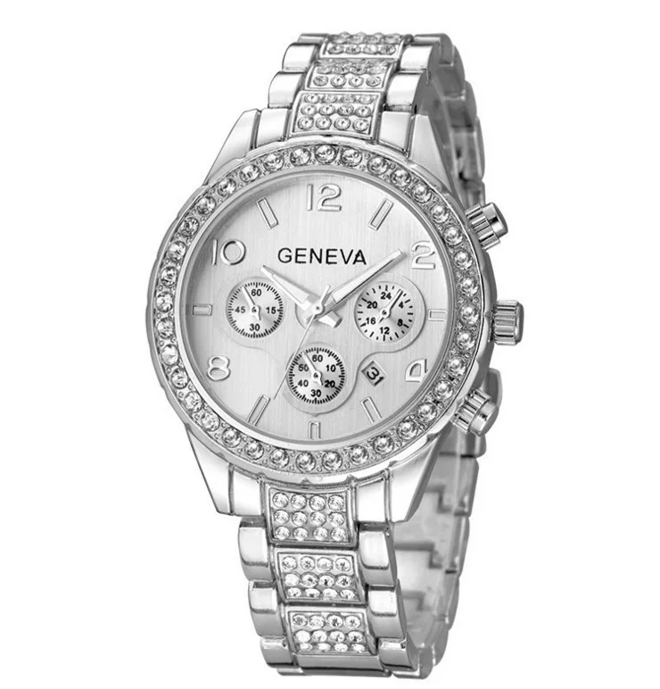 

new geneva classic luxury rhinestone watch women watches fashion ladies women clock Reloj Mujer Relogio Feminino Ladies watch