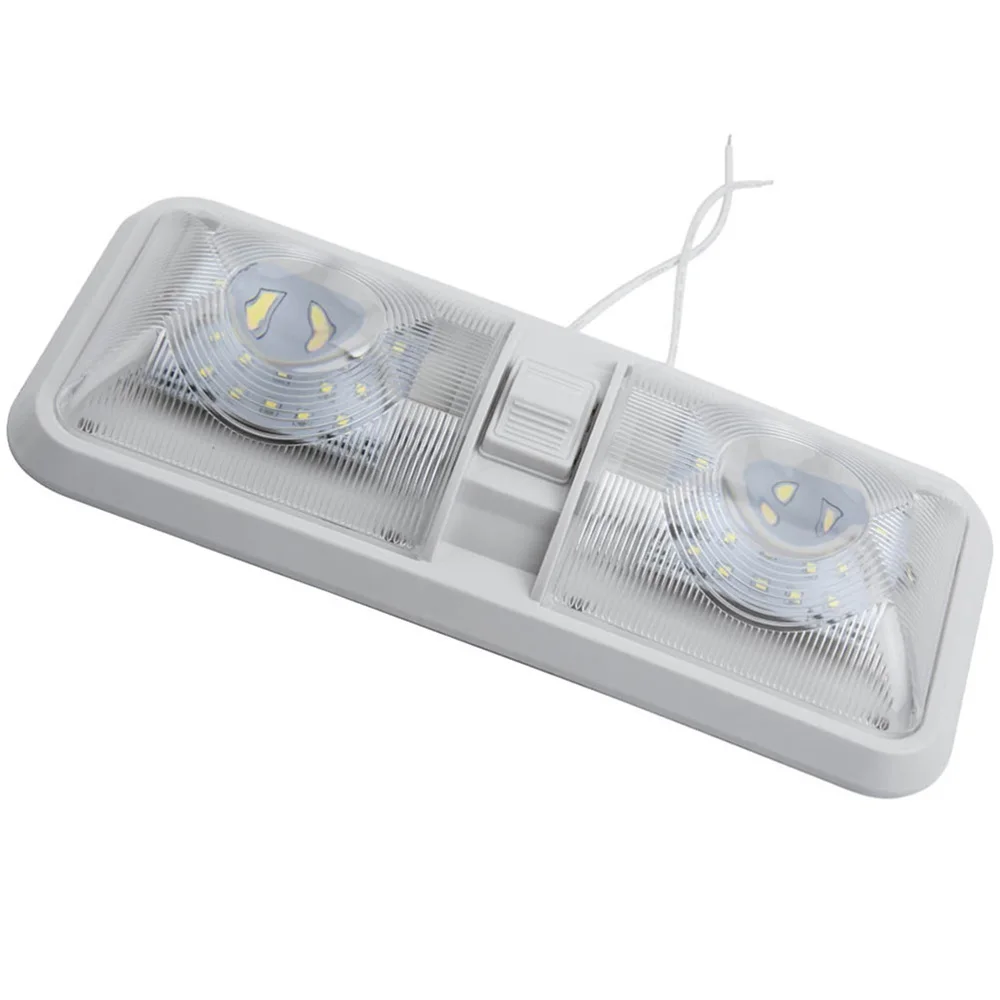 1Pc 12V LED Car Interior Light Practical Boat RV Ceiling Light (White)