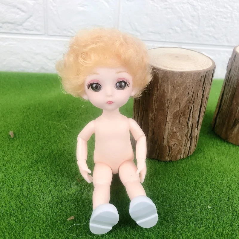 

16cm 1/12 BJD Dolls 13 Movable Joint Cute Doll Children's DIY Toy White Skin Nude Can Dress Up Fashion Doll Girl Best Toys Gift