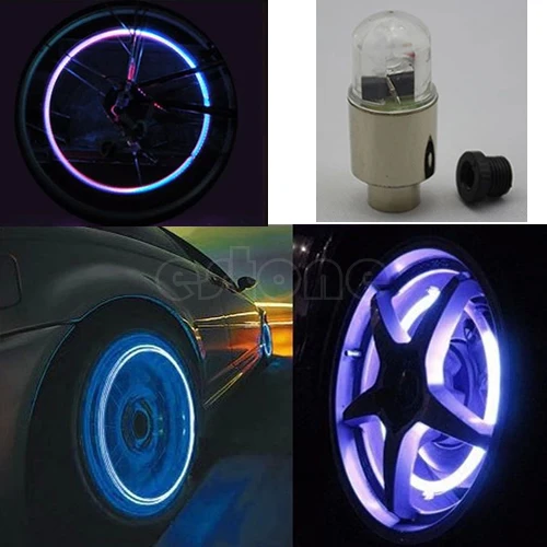 

2021 New Motor Cycling Bike Car Bicycle Tire Tyre Valve LED Lights Bulbs Battery Include