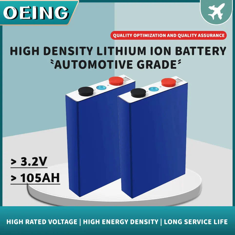 

3.2V 105Ah lifepo4 battery 3C 300A discharge for DIY 12V 24V 36V 48V 400Ah battery pack boat scooter caravan EU US free shipping