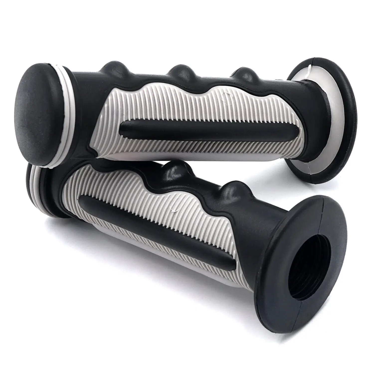 Aftermarket free shipping motorcycle parts 7/8&quot Rubber Handle Bar End Hand Grip Gray For Ducati KTM Honda bmw kawasaki suzuki |