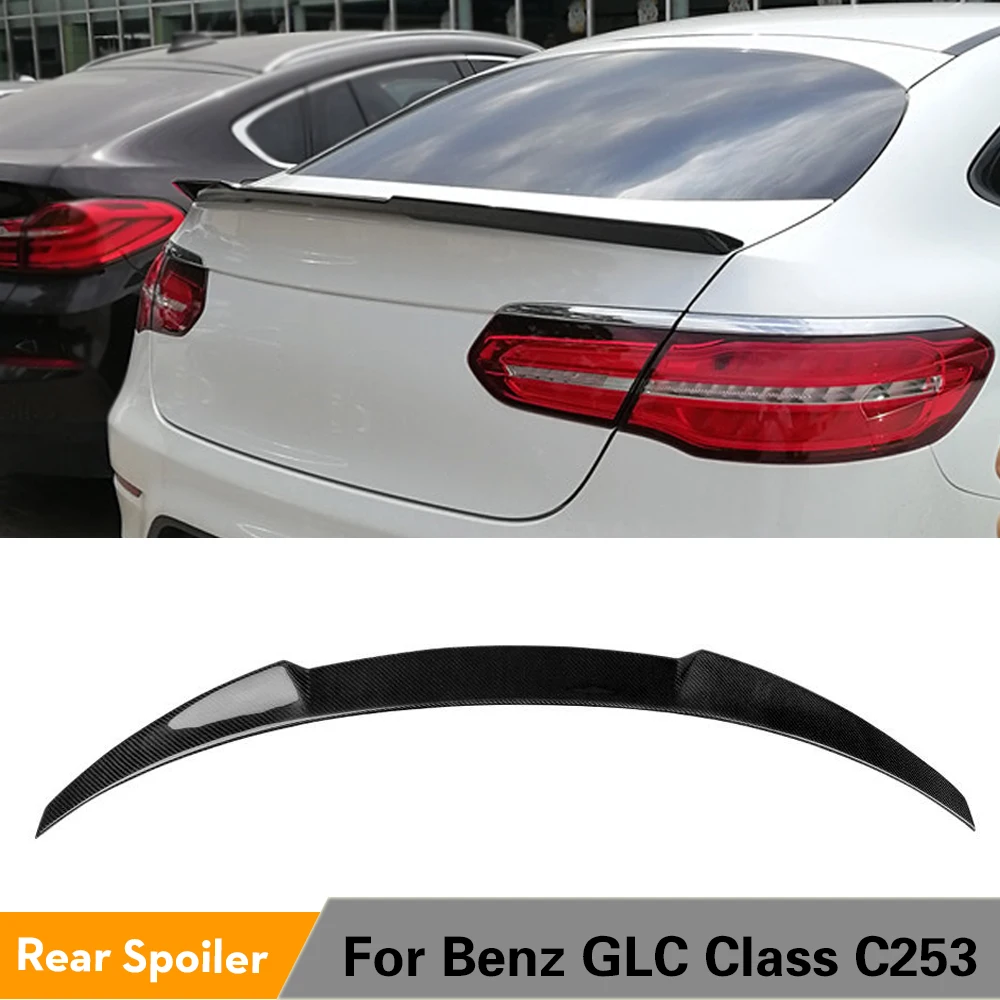 Задний спойлер для Mercedes Benz GLC Class C253 COUPE Sport GLC43 AMG из углеродного волокна|Спойлеры и
