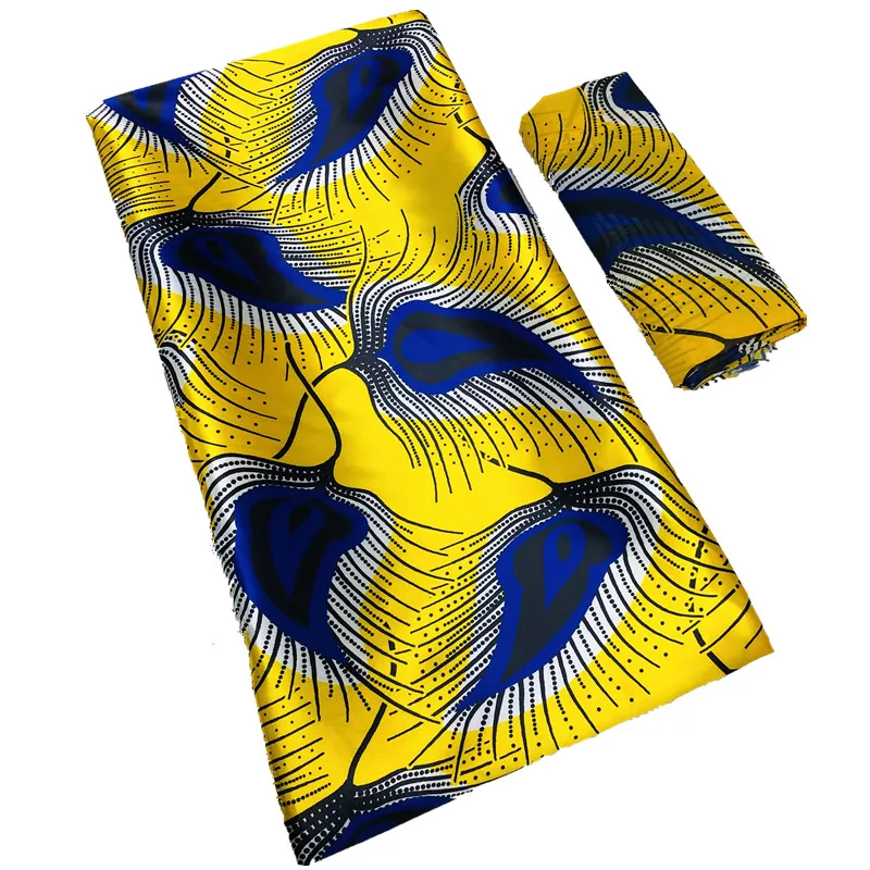 

Новейшая атласная шелковая ткань с Африканским рисунком для платья, необычная Женская шелковая ткань 4 + 2