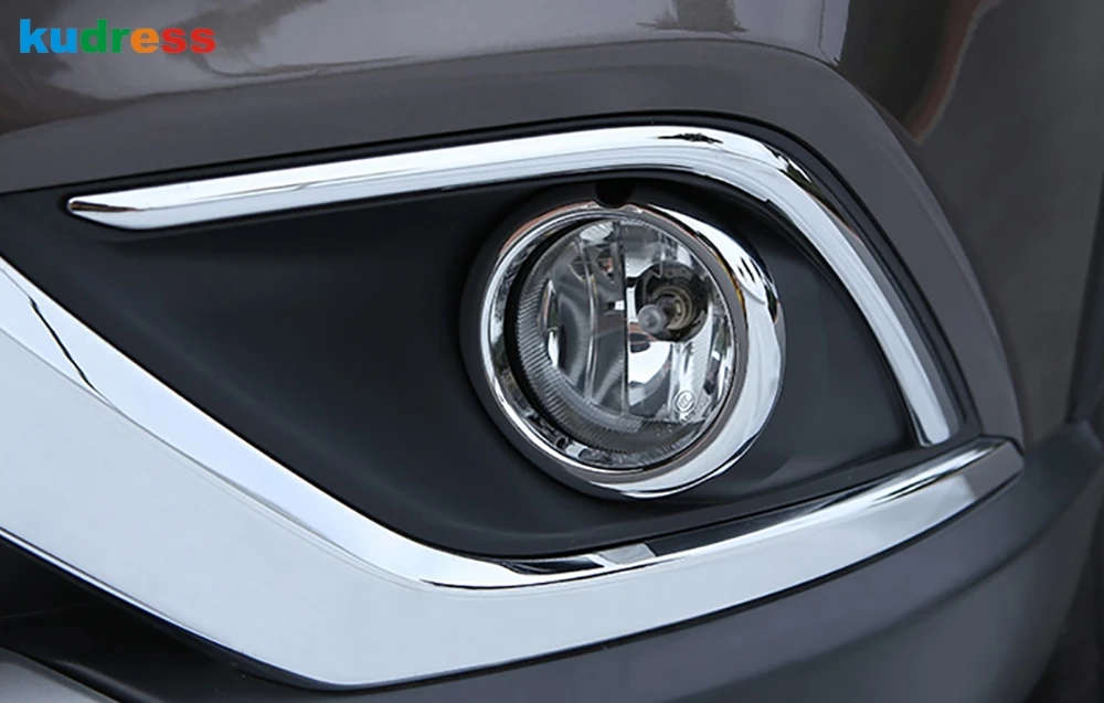 Для Mitsubishi Outlander 2016 2017 ABS хромированный передние противотуманные фары светильник