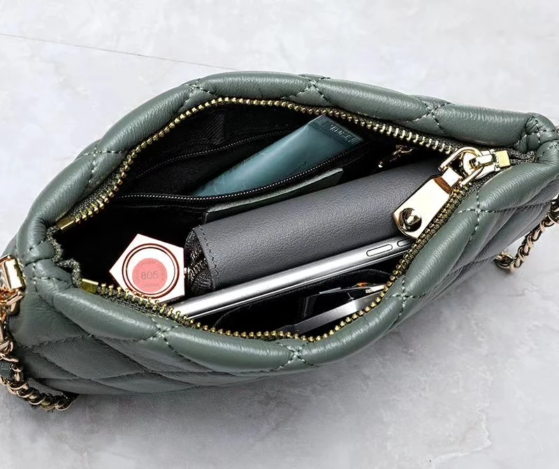 

San Maries Brand Luxury Ultra Slim Handbags Women Bags Designer Sheepskin Chain Messenger Female Crossbody Bags For Women