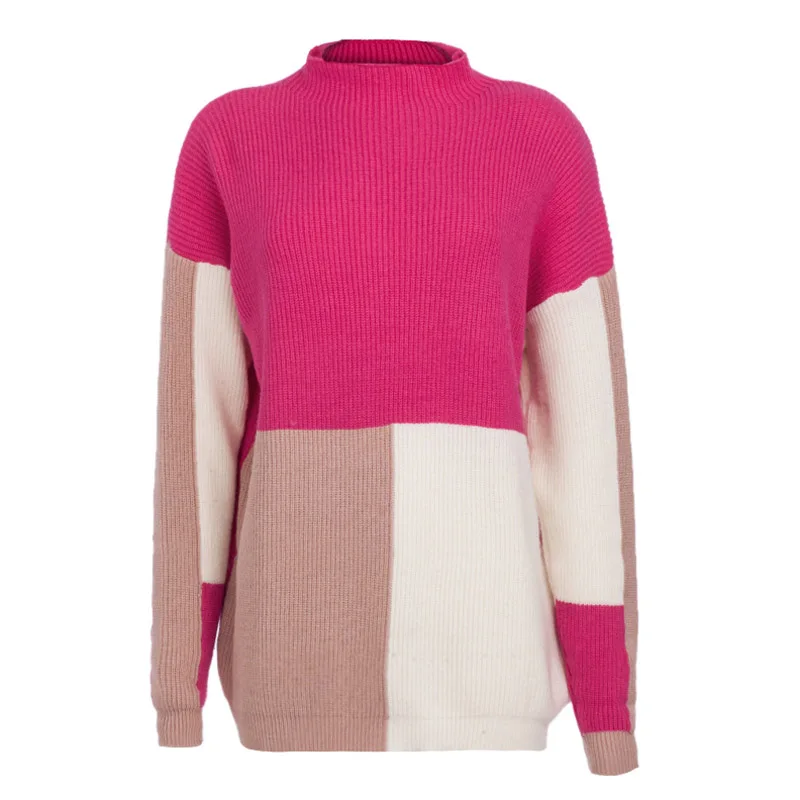 Женский свитер с длинным рукавом повседневный Свободный пуловер JS24 | Женская