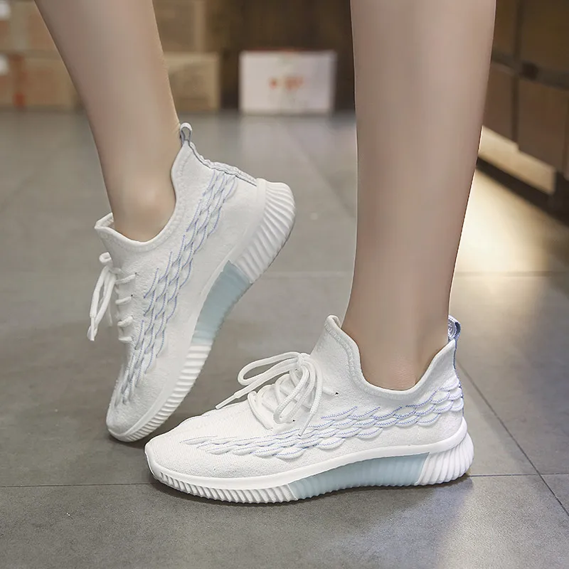 Осенние плетеные туфли женская спортивная обувь элегантная ткань из сетчатого