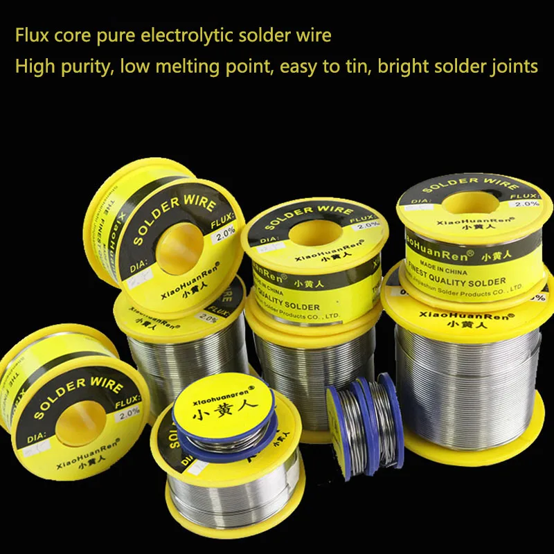 

0 63/37 45FT Tin Lead Tin Wire Melt Rosin Core Solder FLUX 2.0% Soldering Wire Roll No-clean