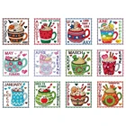 5D алмазная живопись сделай сам, десертная чашка, круглая стразы, набор для мозаики, картина ручной работы, ремесло для домашнего декора, подарки