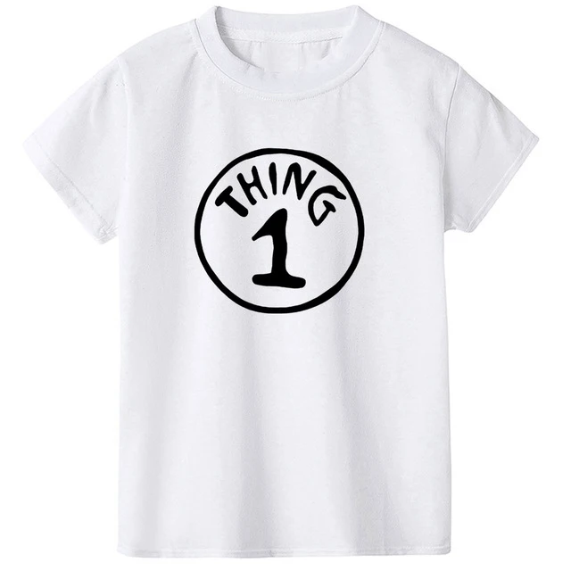 Вещь 1 2 вещи Детская крутая футболка Одинаковая одежда для семьи двойная с