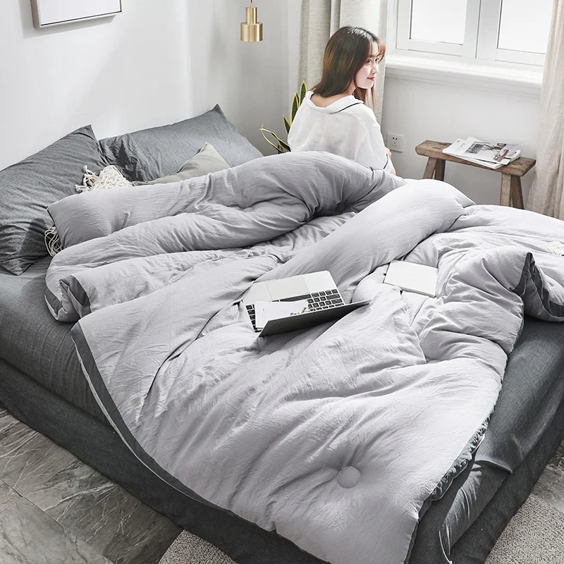 

Двуспальная кровать для взрослых, одеяло, мягкое толстое теплое одеяло, зимнее одеяло для спальни из натурального соевого волокна