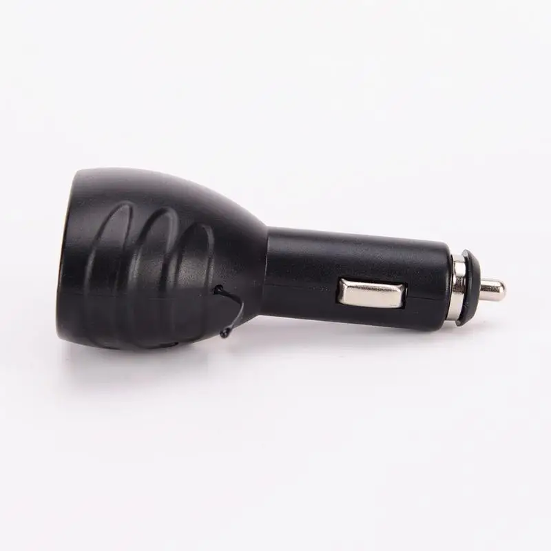 3in1 12V/24V Temperature Meter Voltage Gauge Cigarette Lighter Accessory Digital LED Car Voltmeter Thermometer Auto USB Charger