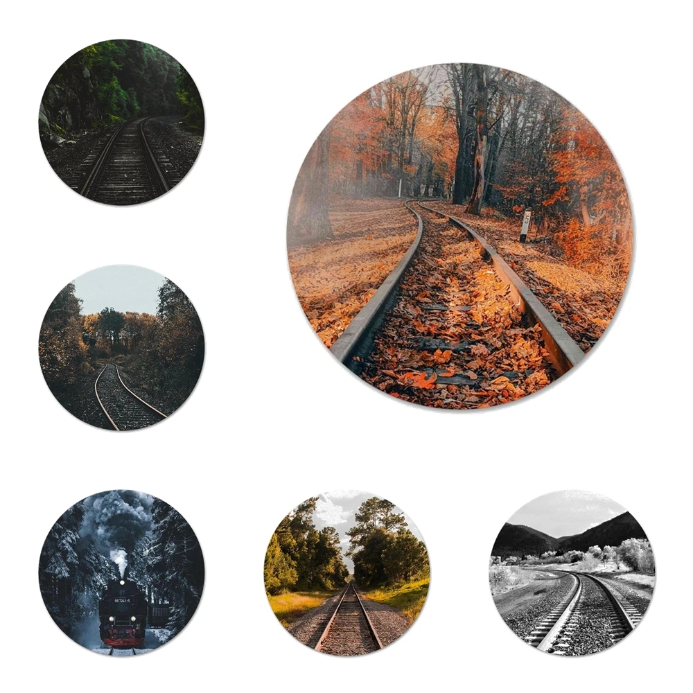 

58 мм железная дорога кухня домашний декор холодильник магнитные наклейки