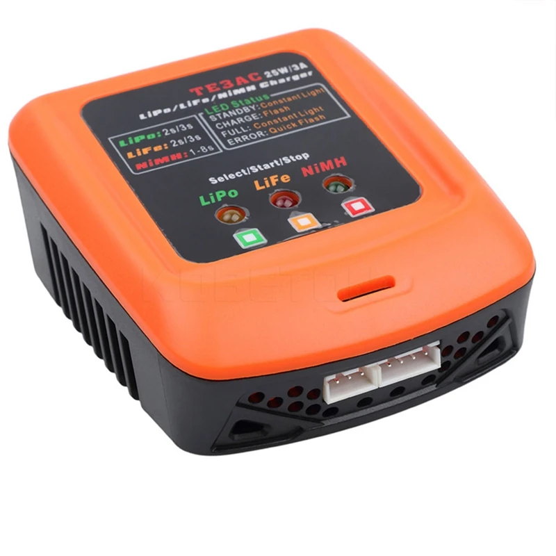 Профессиональное зарядное устройство Te3Ac 25 Вт/3A для 2S 3S Lipo/2S Life/1 8S Nimh батарея