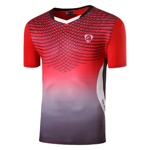 Jeansian Спортивная футболка, футболка, футболка для бега, тренажерного зала, фитнеса, тренировок, футбола с коротким рукавом, сухая посадка LSL248 Red2