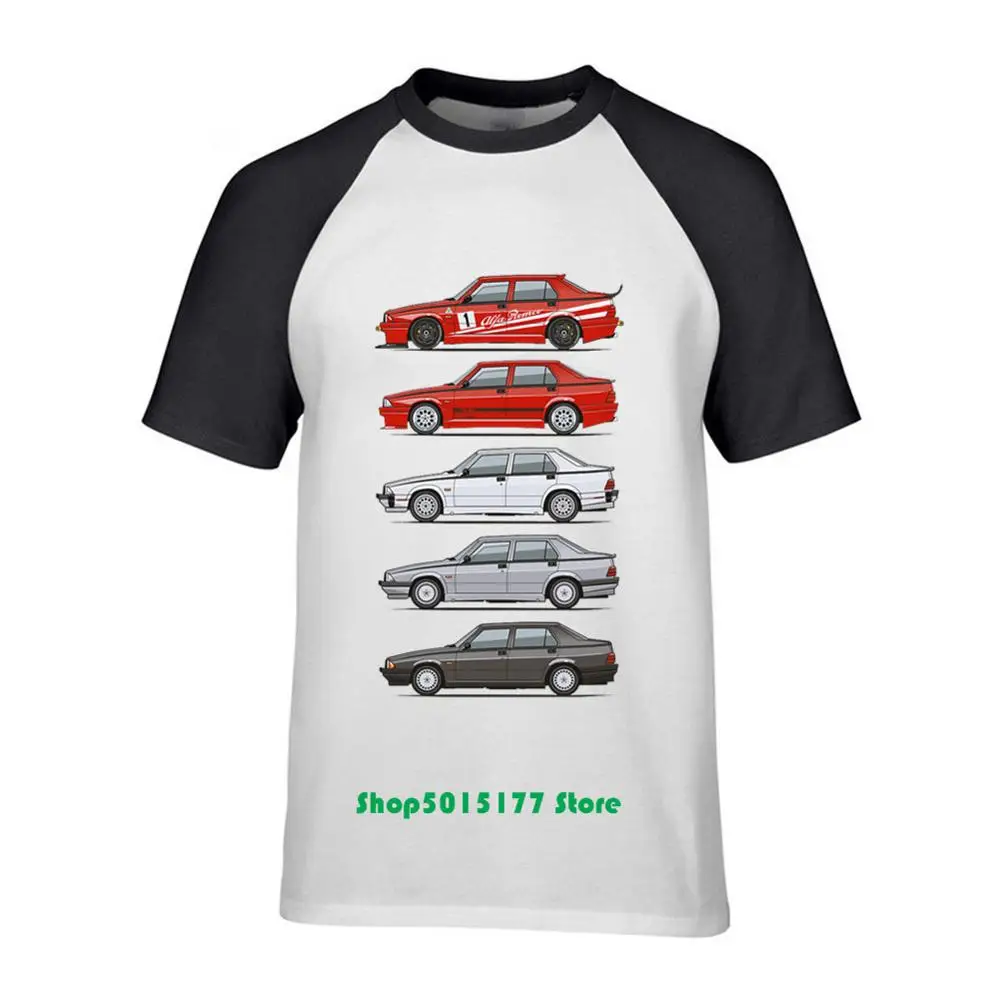 Модные футболки Alfa Romeo 75 Tipo 161 162B Milanos с короткими рукавами хлопковые мужские