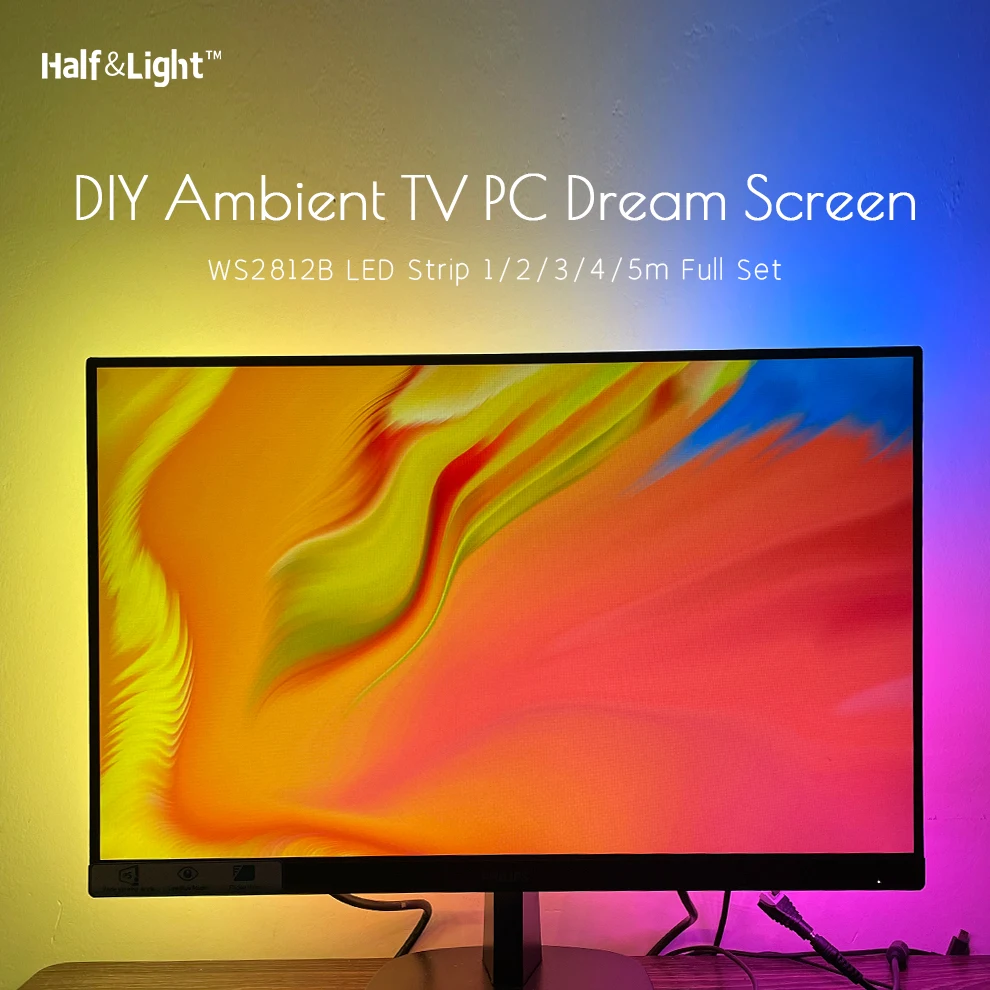 Монитор светодиодные полосы Ambi светильник для ТВ ПК адаптивный фон ing прибор