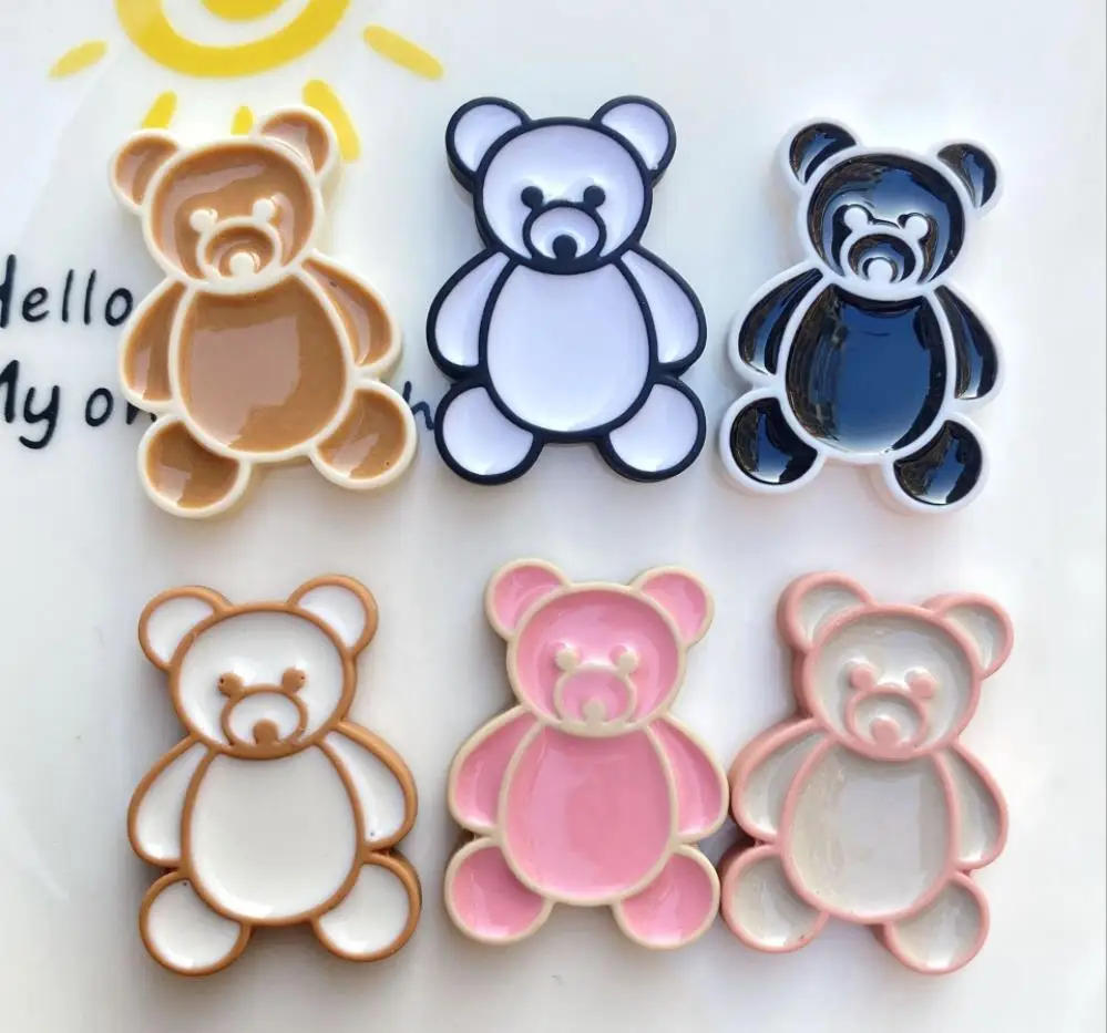 

Kawaii Cartoon Bear Resin Flatback Cabochon DIY Scrapbooking Decorative Craft Making Headgear Accessories