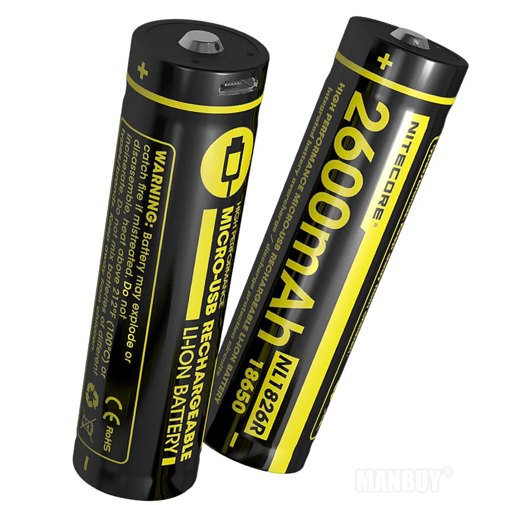 NITECORE 2900 мАч высокопроизводительная перезаряжаемая литий ионная батарея с