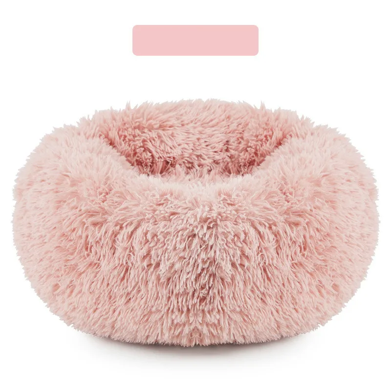 

2021 new long Plush warm deep sleep round cat nest dog pad pet sleeping bag nest cat beds pet dog cat bed cute sleeping bed