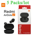 TWS-наушники Xiaomi Redmi AirDots 2, Bluetooth 5,0, с микрофоном, 5 упаковокпартия