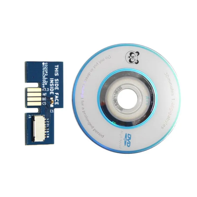 Новый запасной адаптер для чтения TF-карт SD2SP2 + Швейцарский мини-DVD-диск Nintendo Gamecube