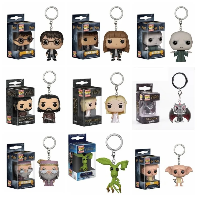 Funko поп Брелок Фигурки Игрушка Игра престолов Джон Сноу Харри Поттер