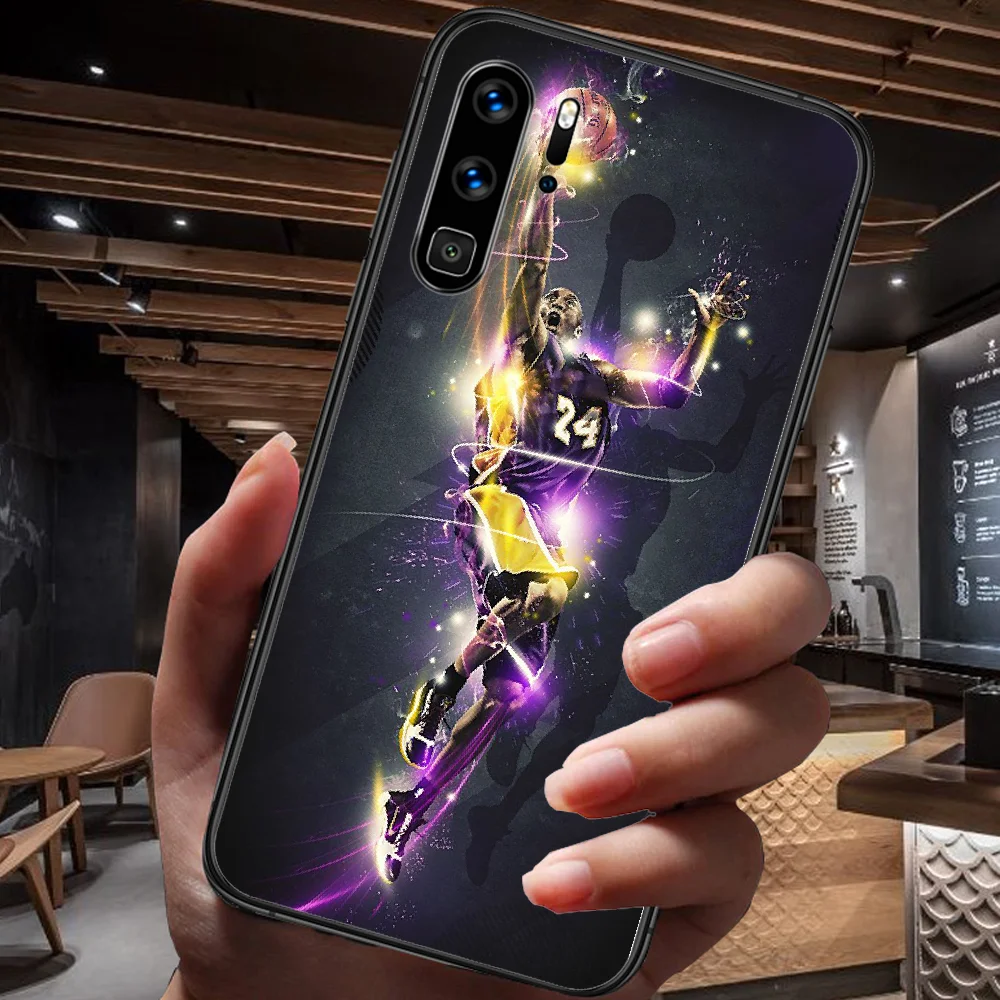 

basketball Star Kobes Phone Case For Huawei P Mate Smart 10 20 30 40 Lite Z 2019 Pro black Cover Painting Coque Luxury Prime