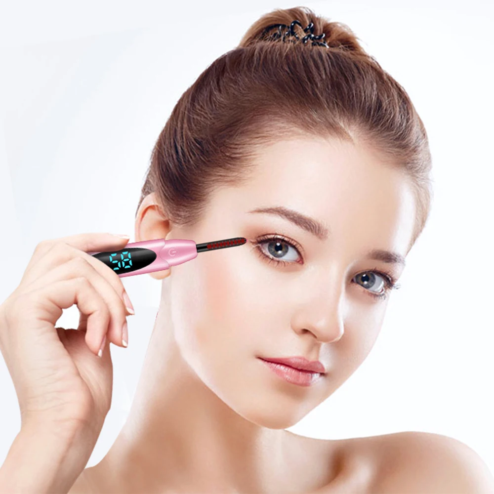 

Electric Eyelash Curler Heated Makeup Portable Eye Lashes Curler Natural Long Lasting Eye Cosmetic Tool USB Charging Beauty Tool