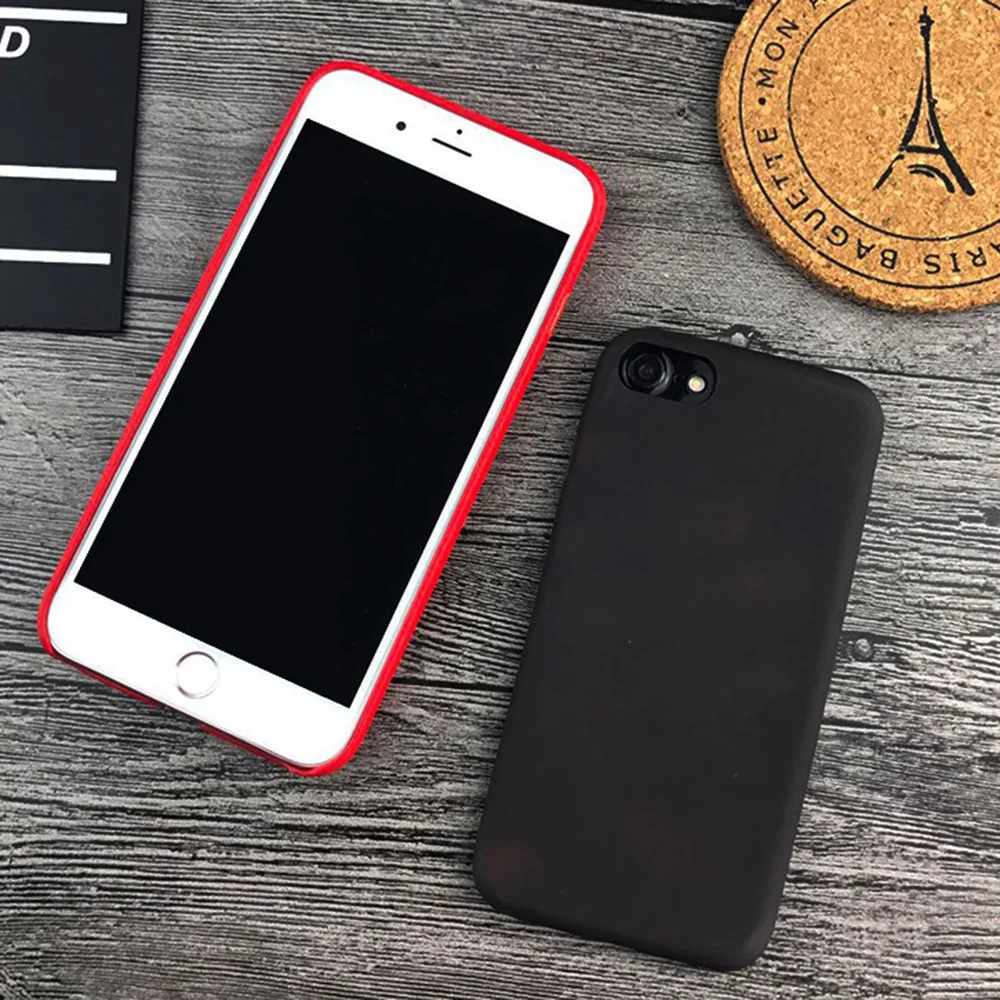 Матовый разноцветный чехол для Apple Phone iPhone 11 Pro X XR XS Max 6 6s7 8 Plus силиконовый мягкий