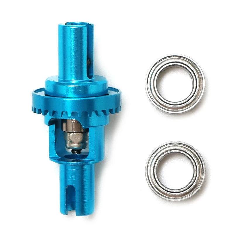 

Metal Upgraded Parts Steering Cup Swing Arm Shock Absorber Plate Set Grey with Metal Ball Differential Box