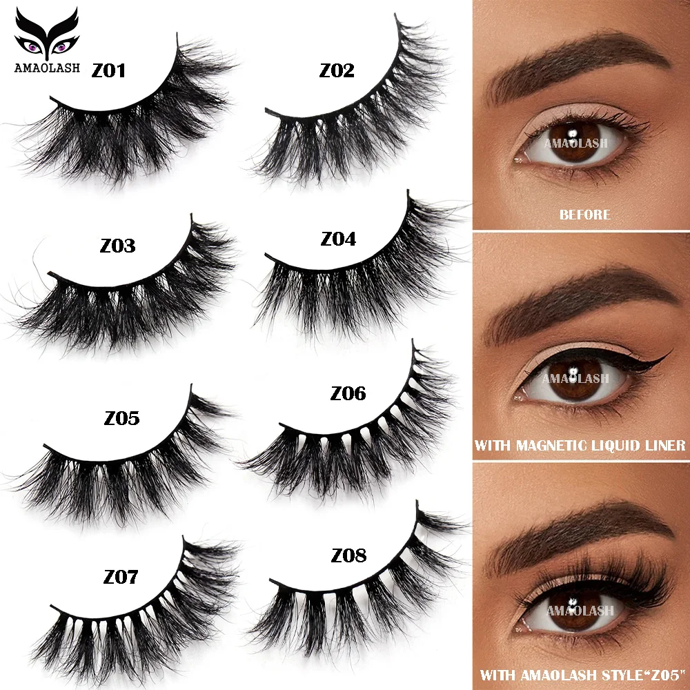 Норковые ресницы накладные короткие нечистоплотные натуральные пушистые