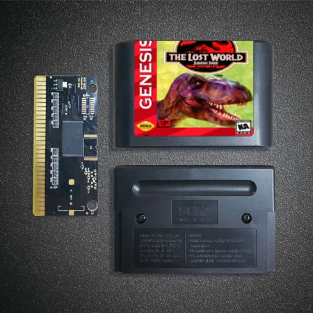 Картридж для игровой консоли Sega Megadrive Genesis Парк Юрского периода 2 The Lost World 16 бит