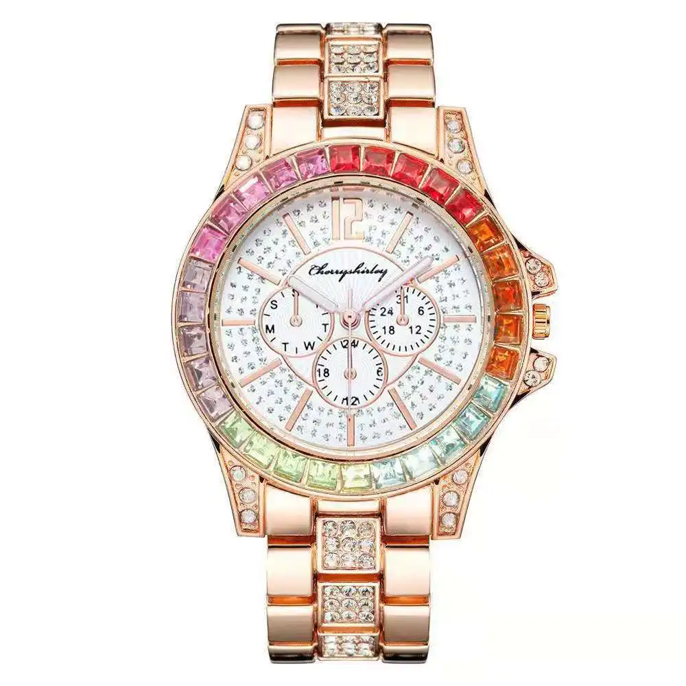 Часы наручные женские из нержавеющей стали брендовые люксовые модные