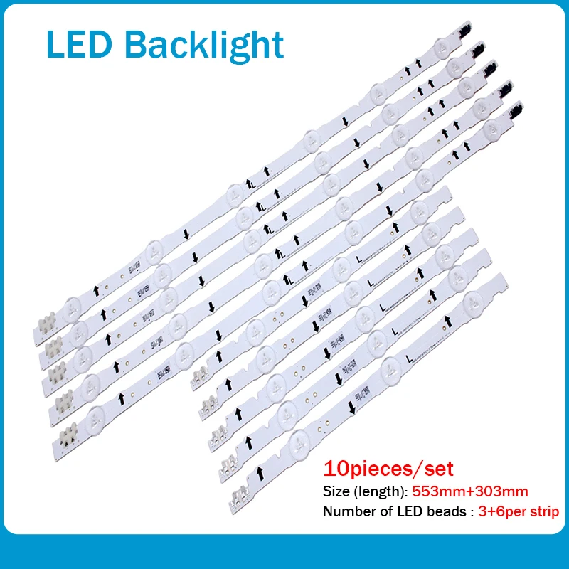 

LED Backlight strip For UE40H5570 UE40H5505 UE40H5500 UN40H5500 UA40H6500 D4GE-400DCA-R1 D4GE-400DCB-R1 D4GE-400DCA-R2 2014SVS40
