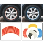 8 полосок, автомобильная наклейка, защита шин, Декор, автомобильная наклейка на обод колеса, s защитный декор, автомобильный Стайлинг, велосипедная наклейка s