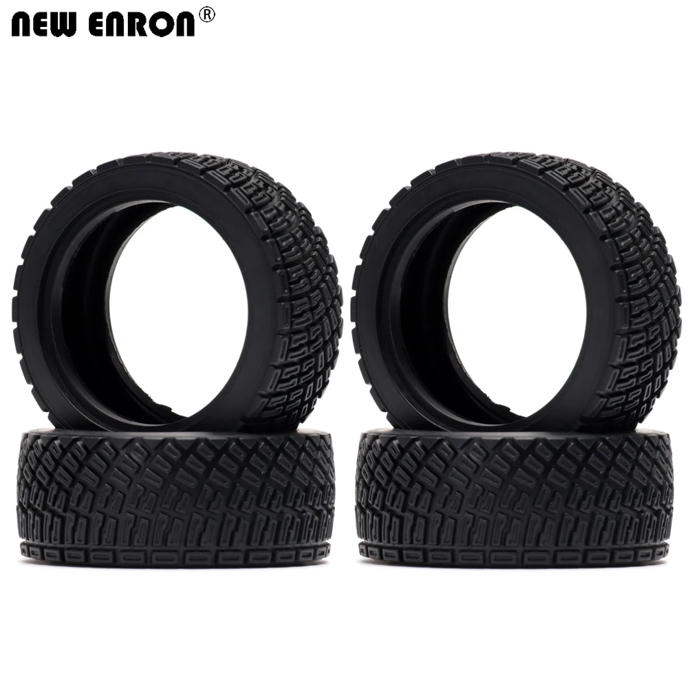 

NEW ENRON 4Pcs 1.9" Rubber Wheel Tyres Tires 66MM For RC Car 1/10 On-Road Rally HPI RGT LC RedCat Sakura HSP TT02