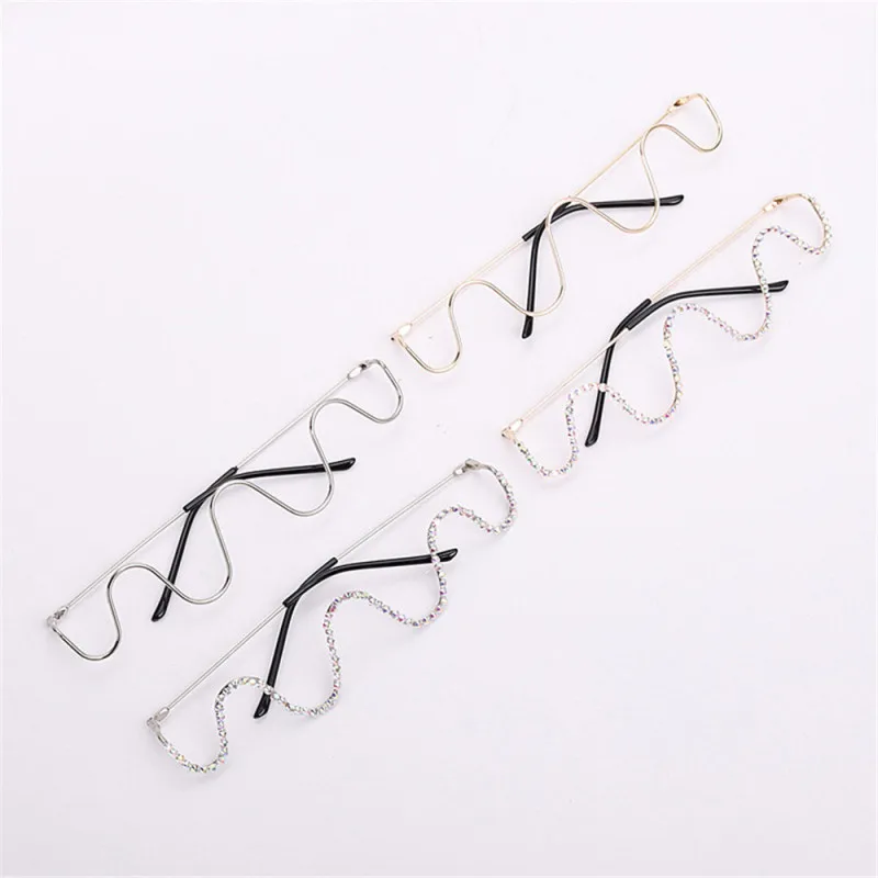 TTLIFE ручная работа бриллиантовые полуоправы металлические волнистые